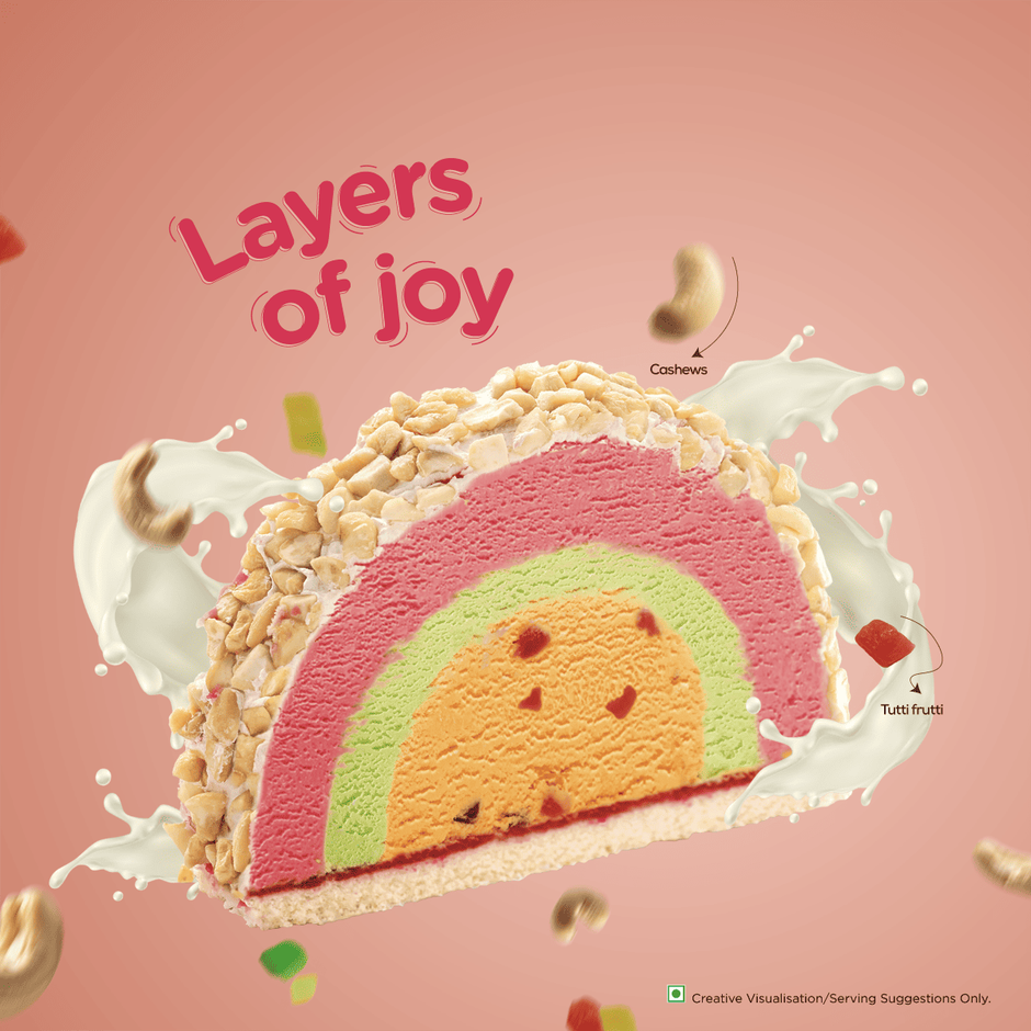 Havmor Slice Cassata Ice Cream Slice