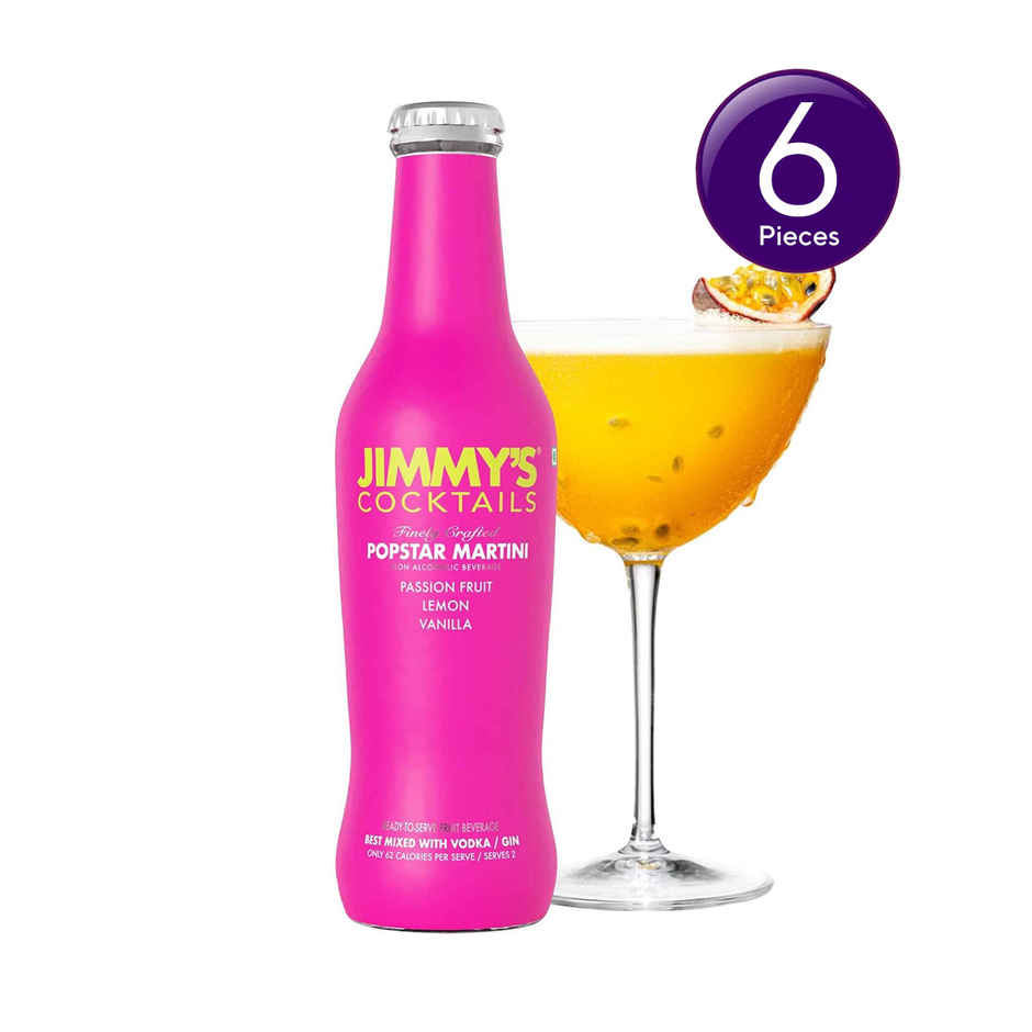 Jimmy's Cocktails Passion Fruit, Lemon and Vanilla Flavoured Cocktail Mixer Combo 