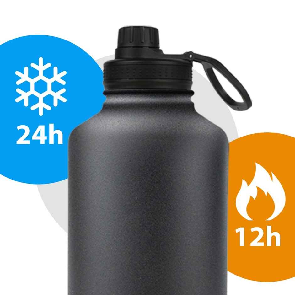 Solara Plastic Insulated Water Bottle For | Black Knight | 2 L