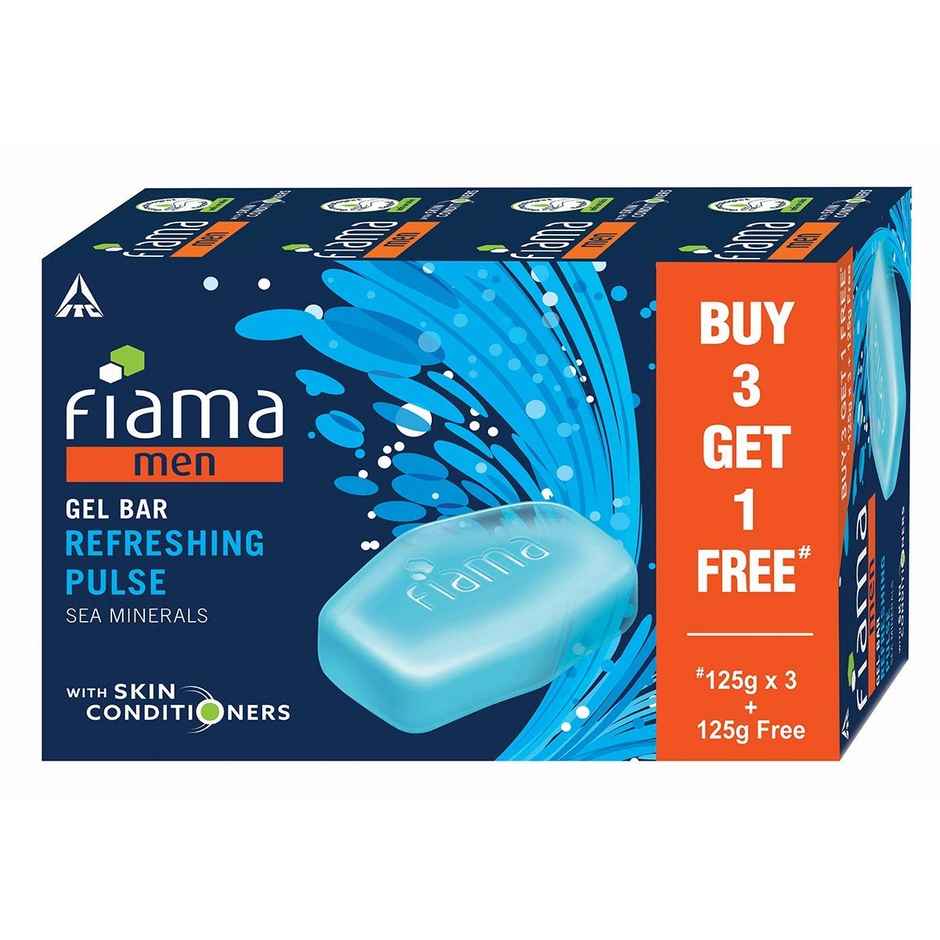 Fiama Men Refreshing Pulse Gel Bar (Buy 3 Get 1 Free)