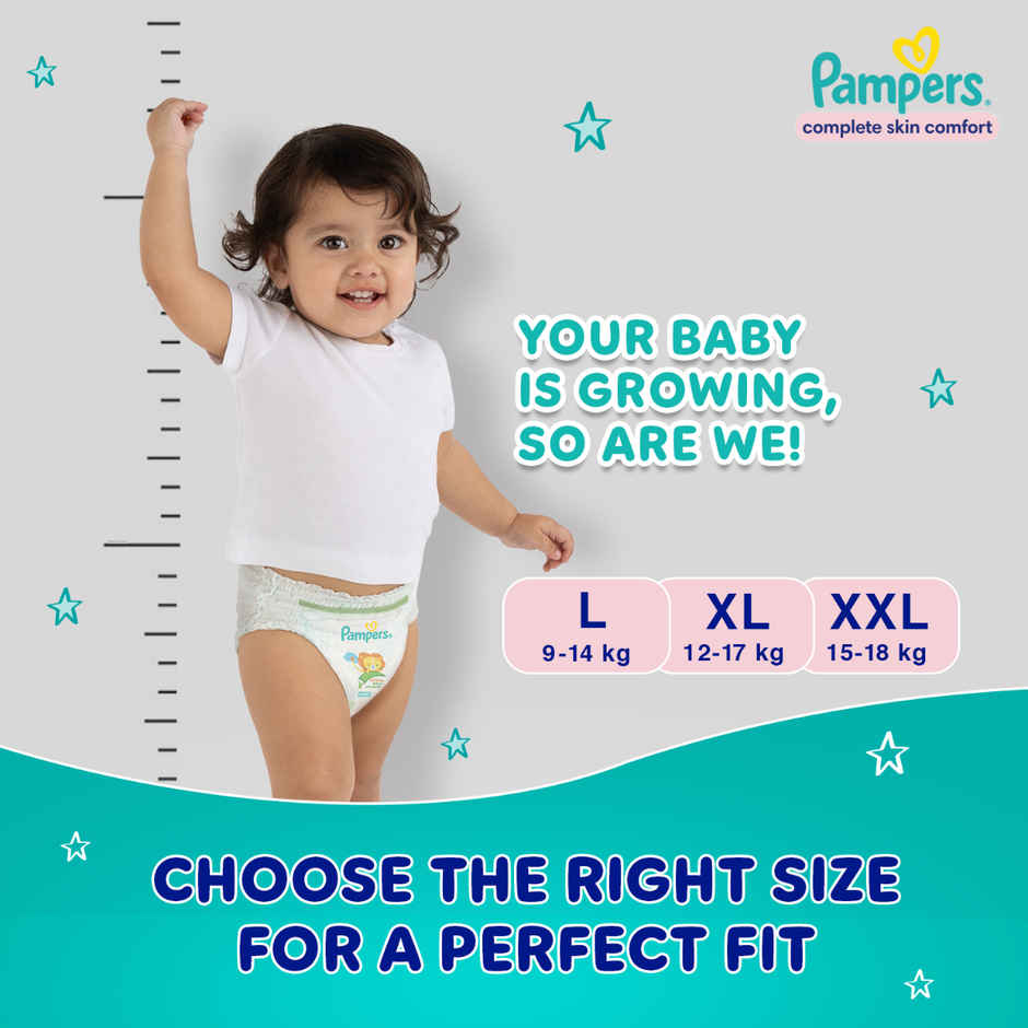 Pampers All Round Protection Baby Diapers | Pant Style | L | 64 pcs