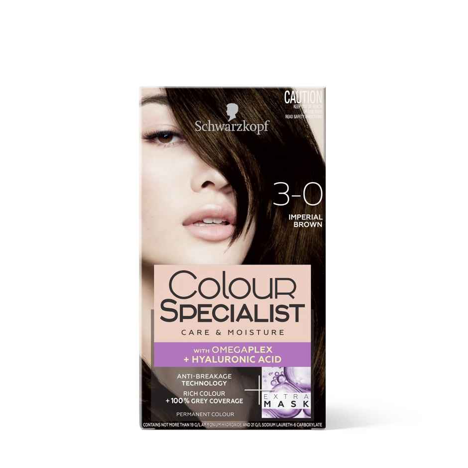 Schwarzkopf Colour Specialist Permanent Hair Colour 3-0 Imperial Brown
