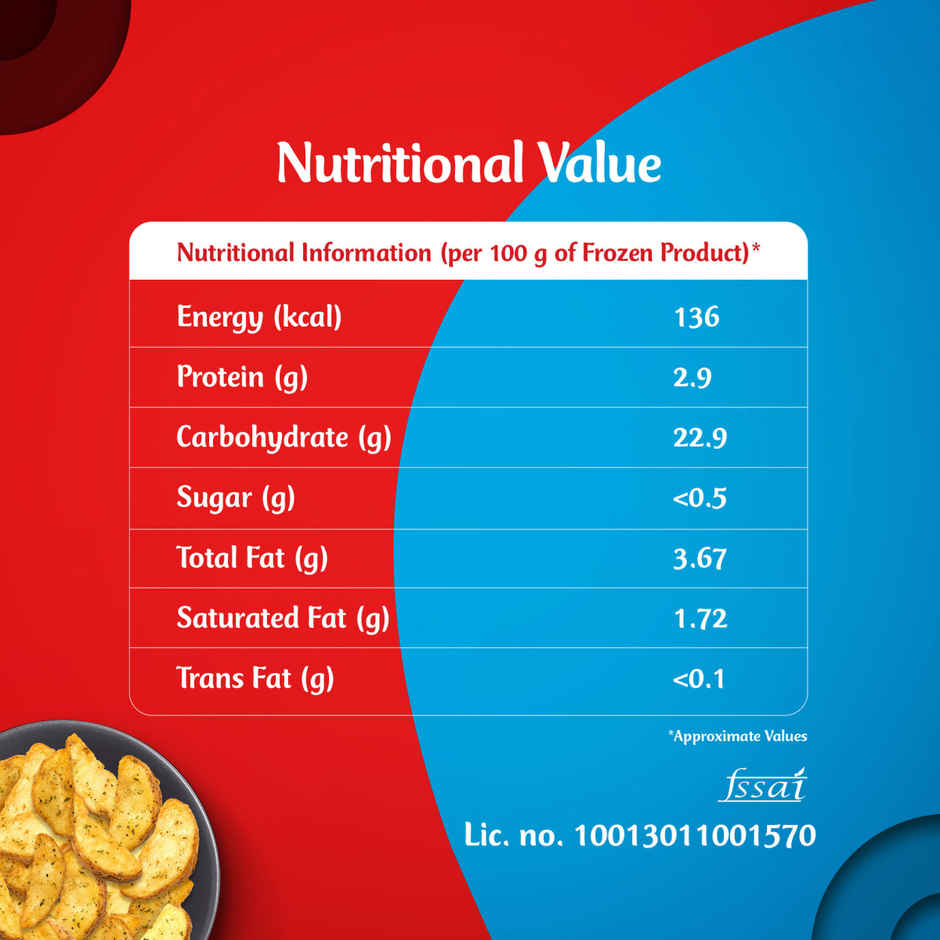 McCain Super Wedges | Frozen Seasoned Potato Wedges