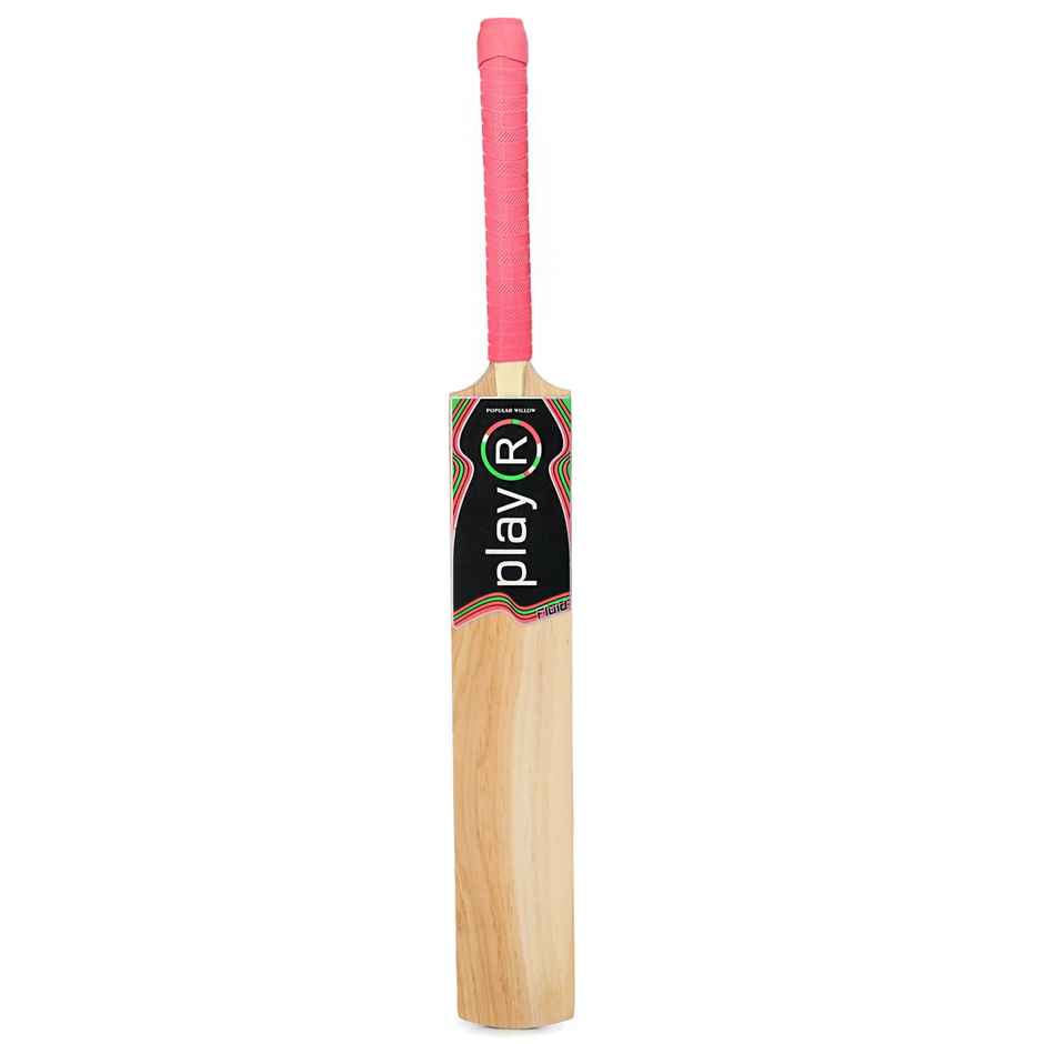 Playr Unisex Adult Cricket Fluid Tennis Kashmir Willow Bat For All Season 6 - Fluorescent Pink