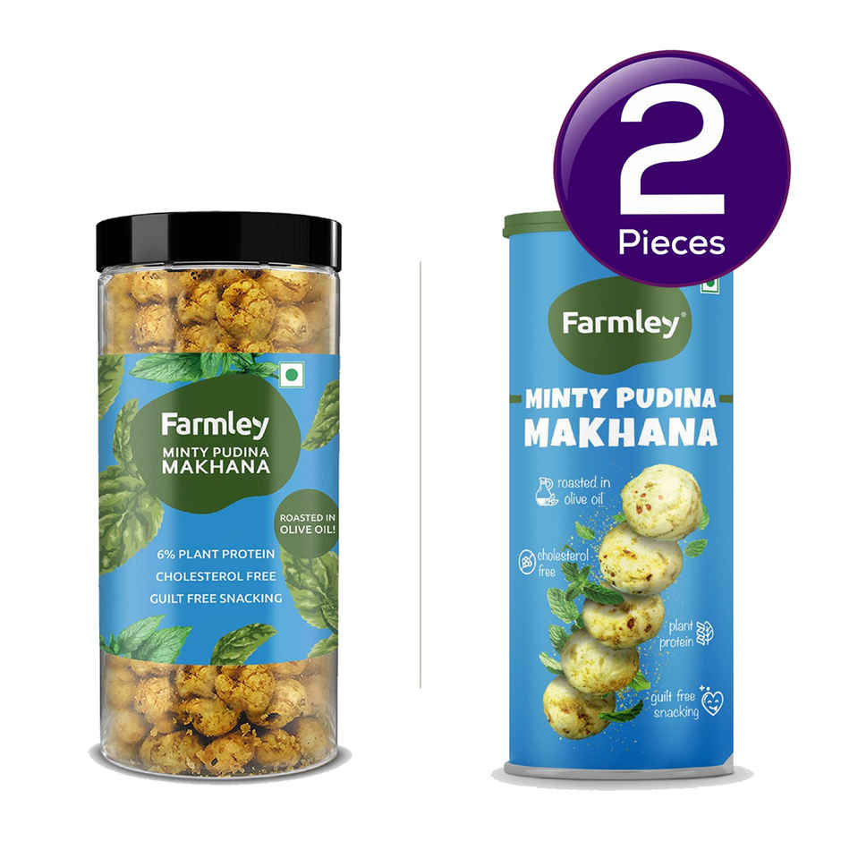 Farmley Minty Pudina Makhana Roasted In Olive Oil Combo