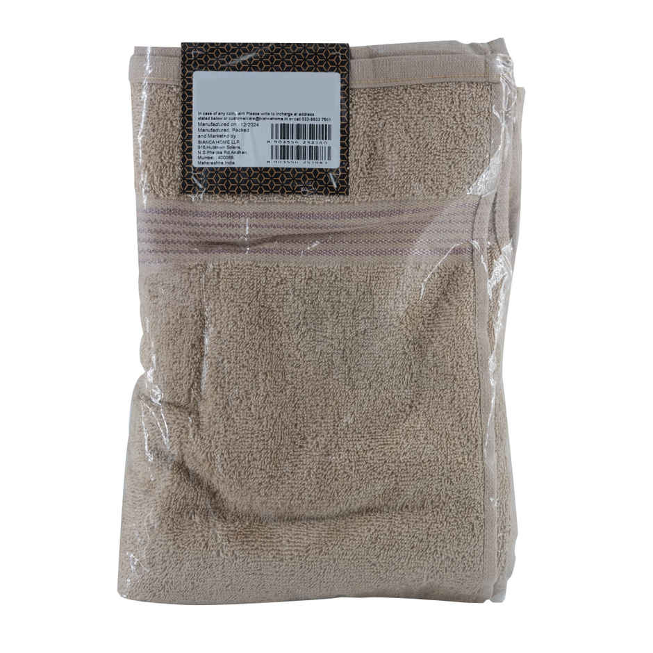 Bianca Hand Towel Soft | Beige | 550 GSM | Pack of 2 - 60cm x 40cm