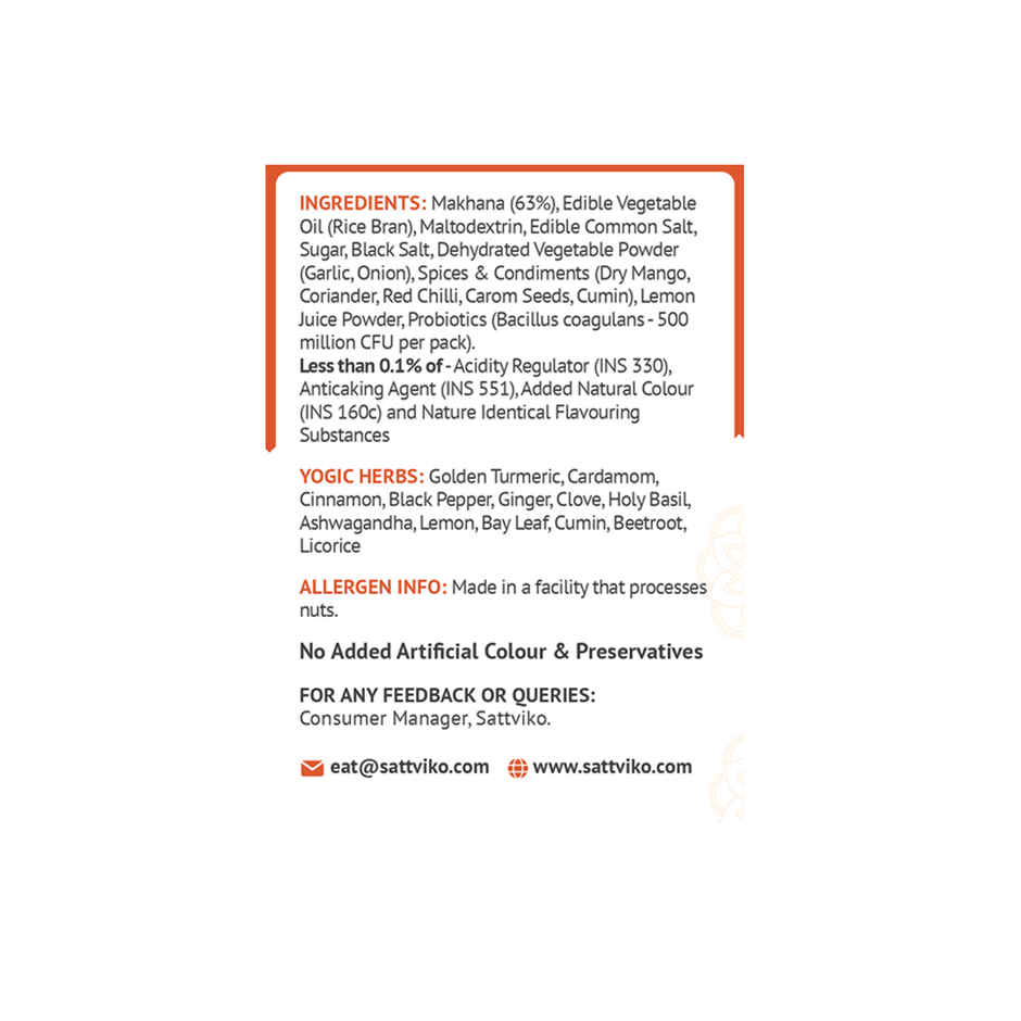 Sattviko Peri Peri Roasted Flavoured Makhana