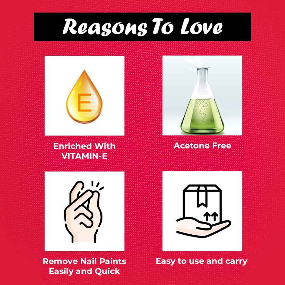 Insight Cosmetics Nail Polish Remover Wipes - Strawberry