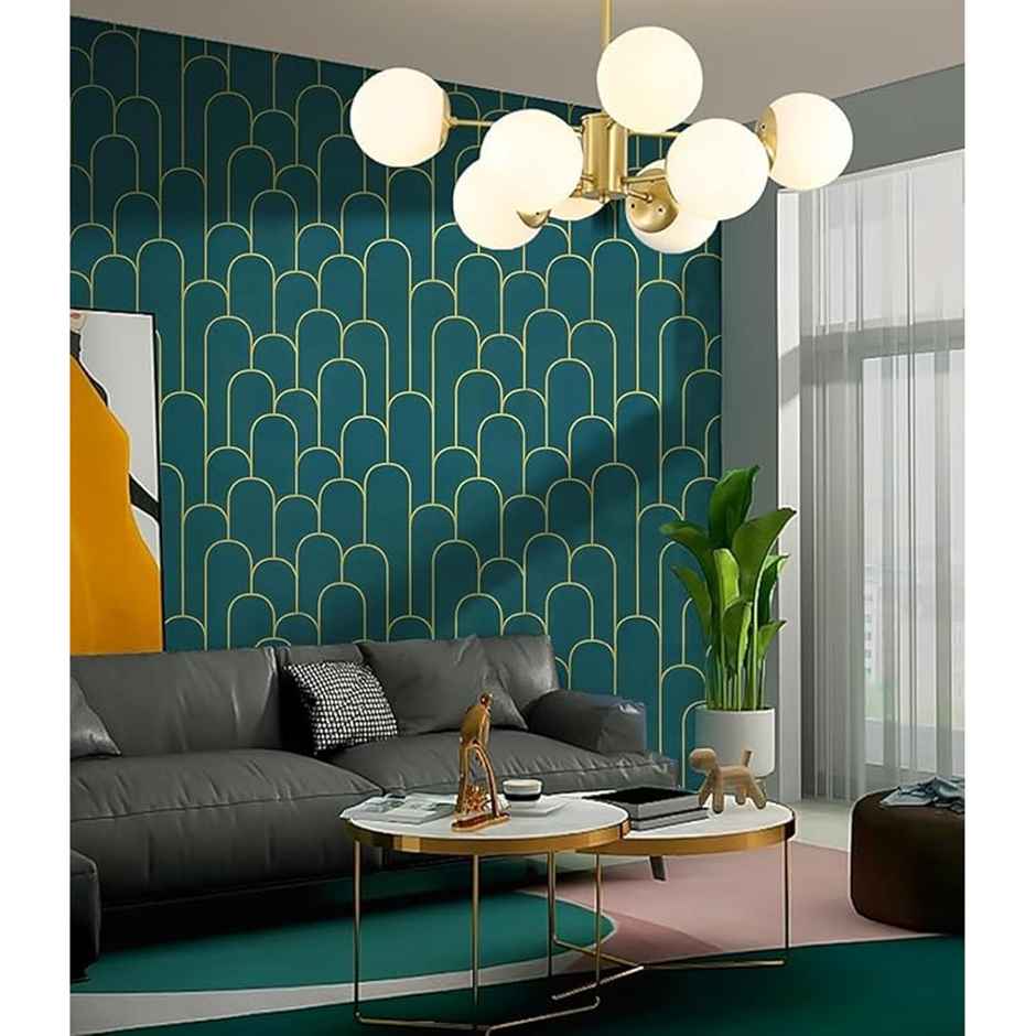 Wollzo Green Decorative Wallpaper