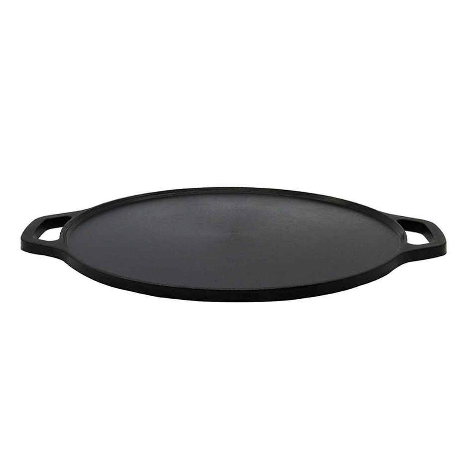 Embassy Cast Iron Dosa Tawa Pre-Seasoned, 12-Inches, For Dosa/Chapati/Roti, Premium Material Tava