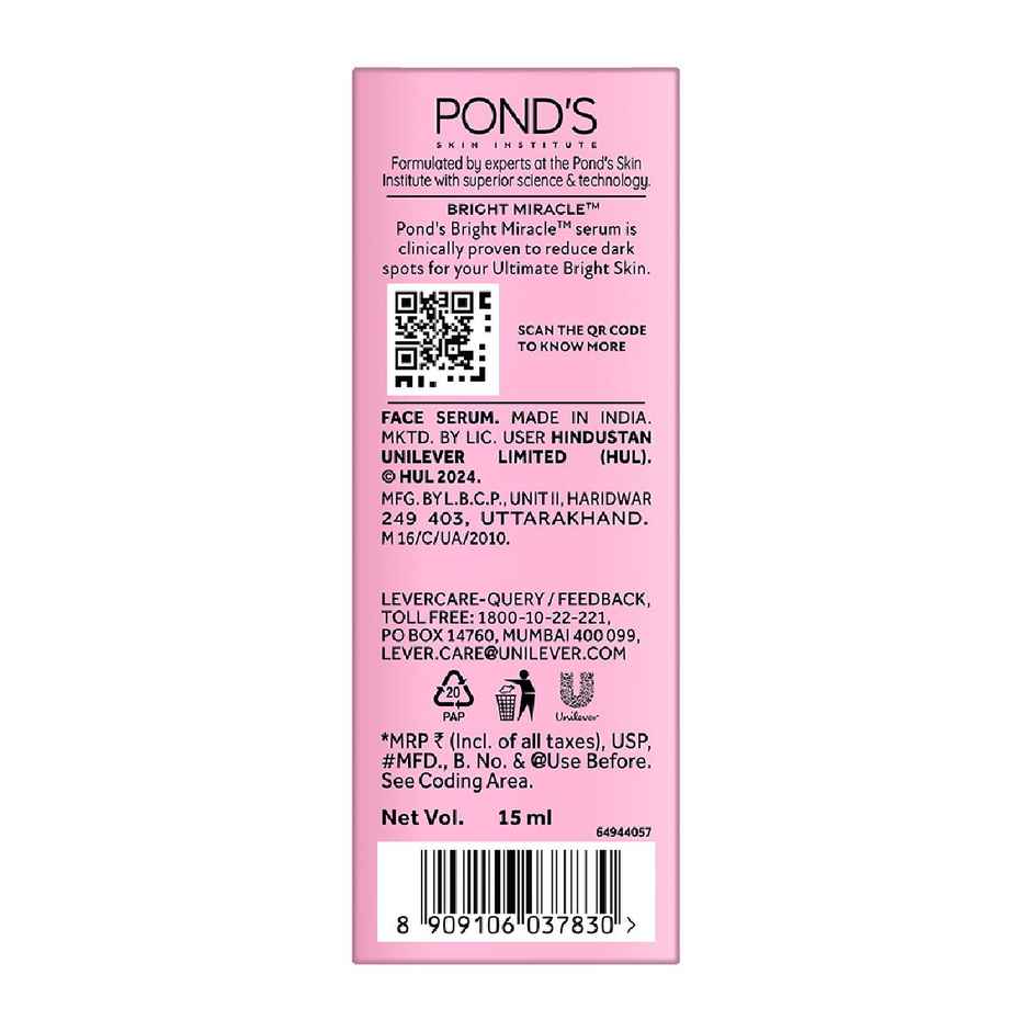 Pond's  Bright Miracle Ultimate Brightening Serum with Niasorcinol, 30X Better than Vitamin C