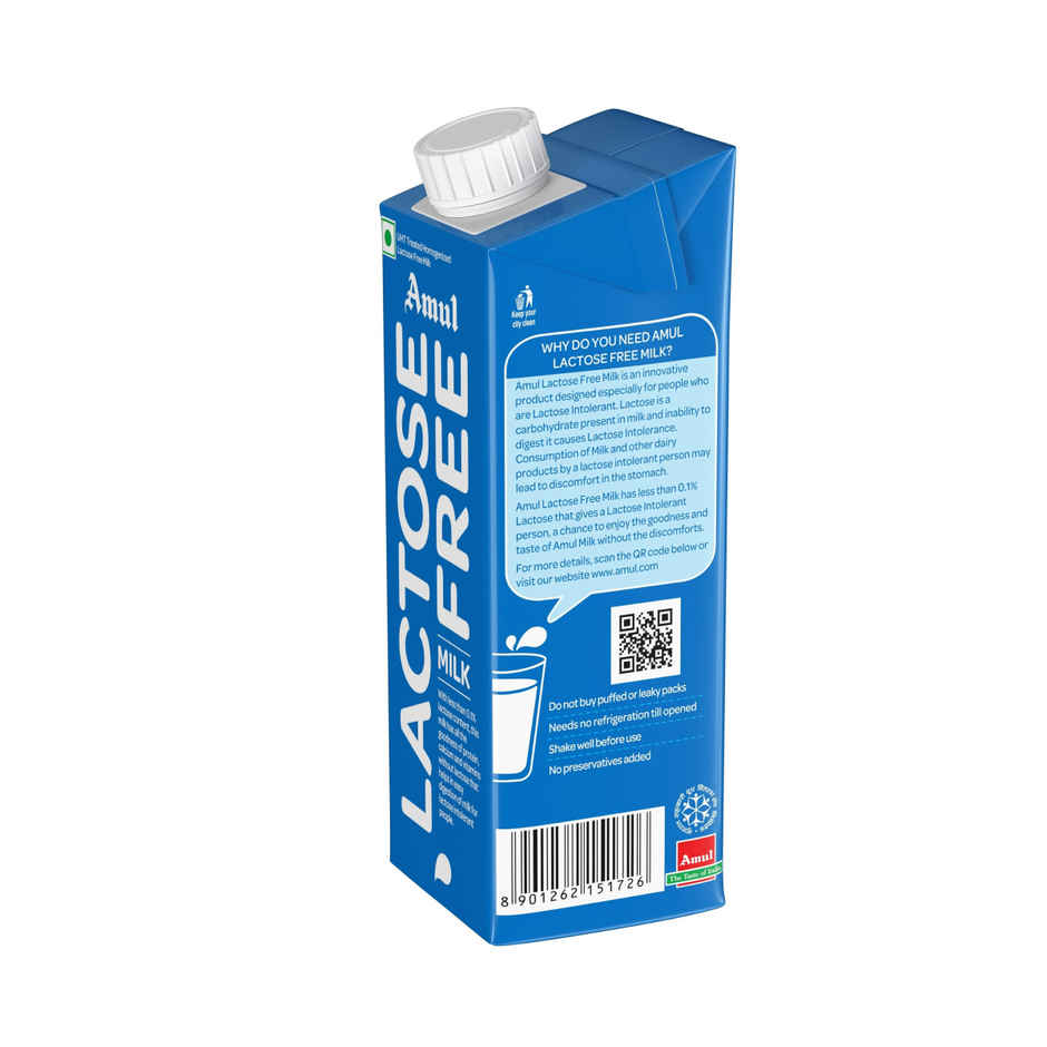 Amul Lactose Free Milk (Tetra Pack) Combo
