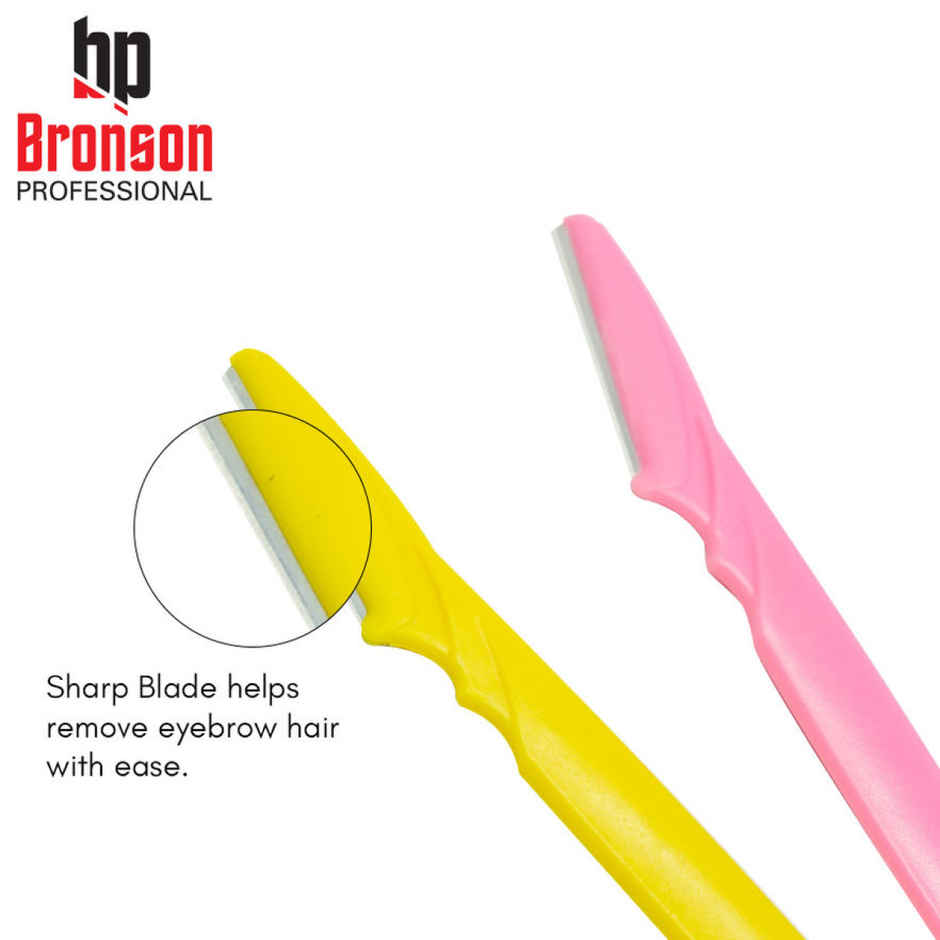 Bronson Professional Reusable Eyebrow And Face Razor Painless Hair Remover | Color May Vary