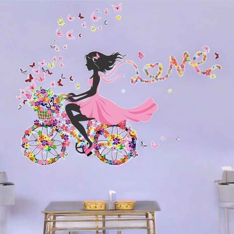 Wollzo 100 cm Cute Love Self Adhesive Sticker