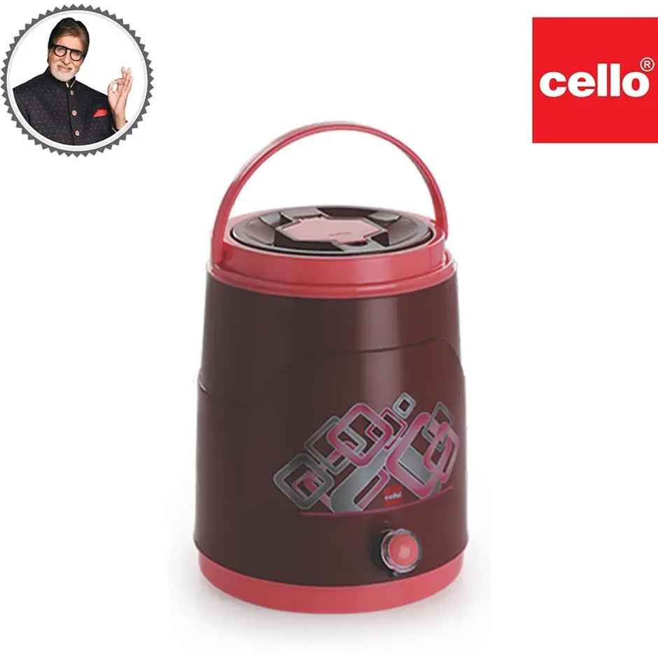 Cello Fountain Plastic PU Insulated Water Jug 5 litres, Assorted