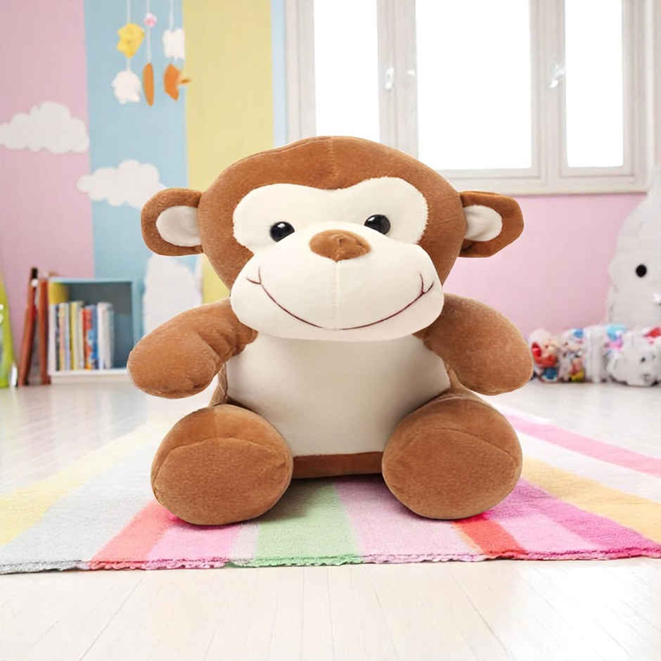 Babique Monkey Plush Soft Toy Cute Kids Animal Home Decor Boys/Girls/Baby (28 cm)