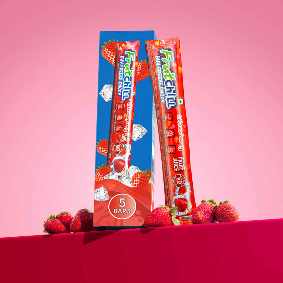 Fruitchill Strawberry Ice Pops/ Frozen Juice Bars