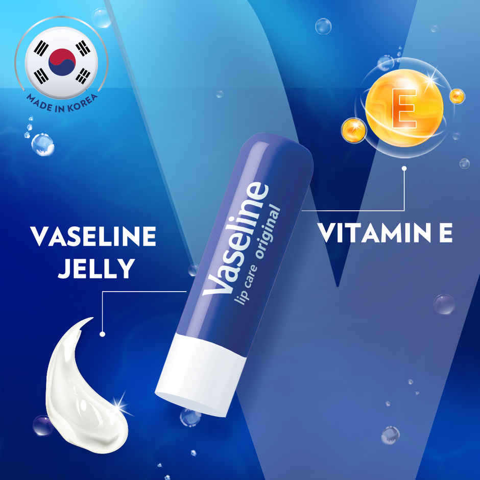 Vaseline Lip Care Original Lip Balm with Petroleum Jelly & Vitamin E