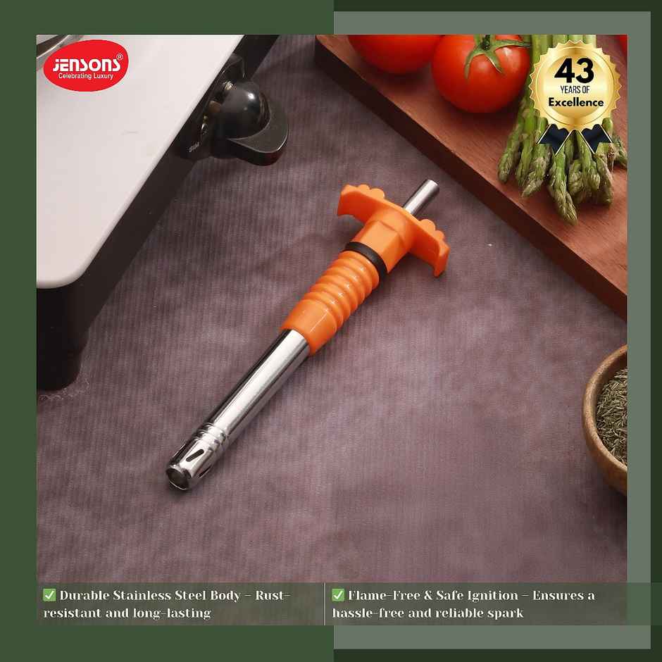 Jensons Sainless Steel Stovik Gas Stove Lighter - Assorted