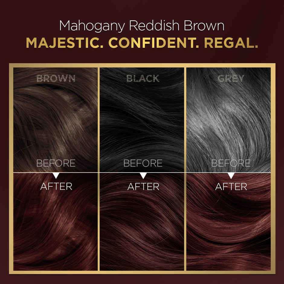 Bblunt Mahogany Salon Secret High Shine Conditioning Hair Colour | Reddish Brown