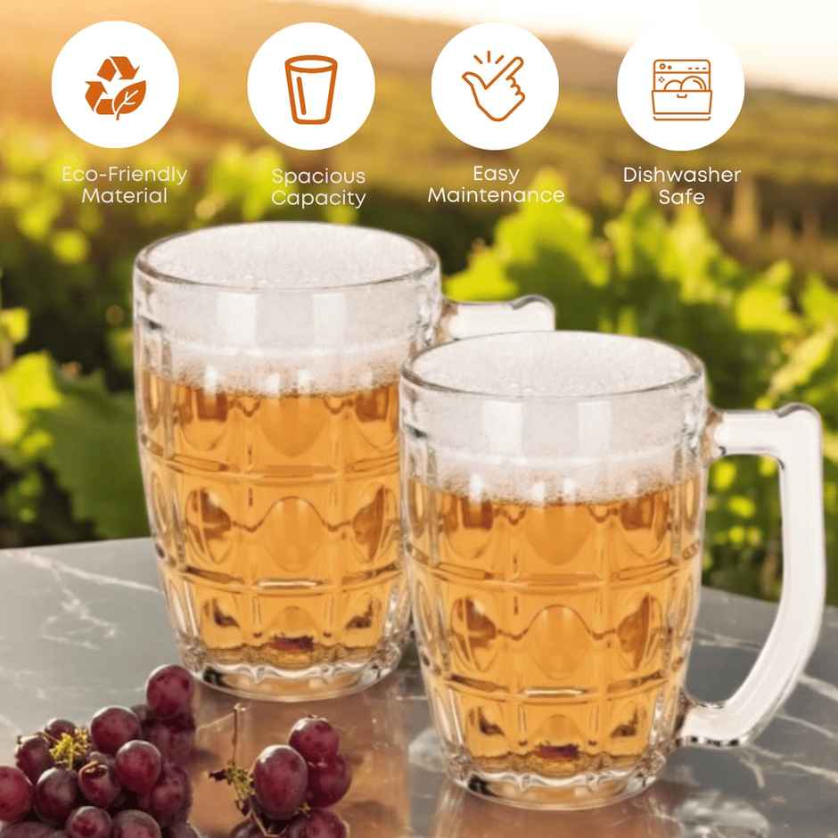 Beer Mug Set | 380 ml Each | Yera Glassware