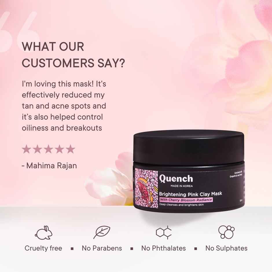 Quench Mon Cherry Brightening Pink Clay Mask