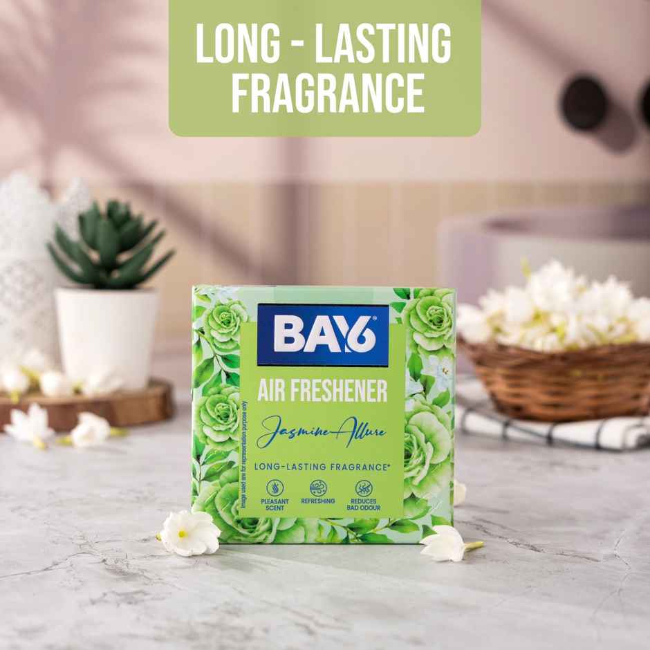 BAY6 Bathroom Air Freshener Blocks - Jasmine - Long Lasting Fragrance