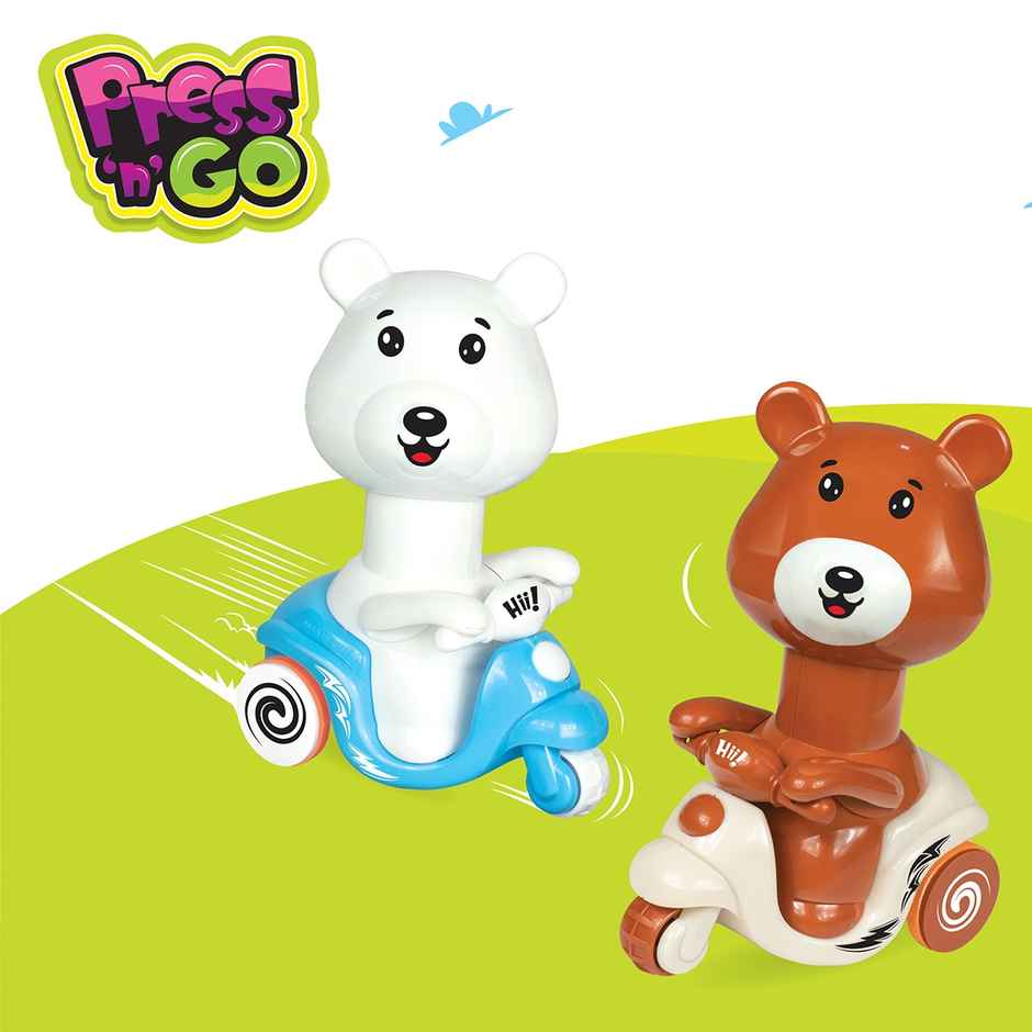 ITOYS Press N Go-Animal Pack Of 1 0xc0034d1400 (Assorted)