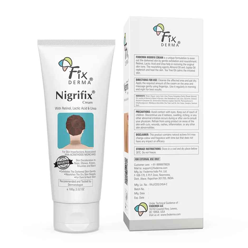 Fixderma Nigrifix Cream - Dark Patch Corrector for Neck, Underarms, Elbows