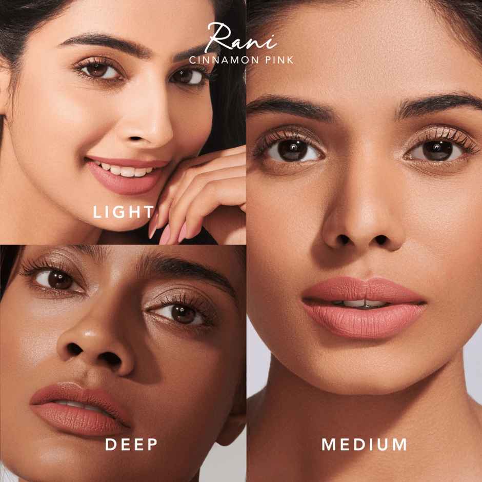 Simply Nam Satin Soft Lip Creme | Rani | Cinnamon Pink Tranfer Proof, Made With Rose Flower Extracts