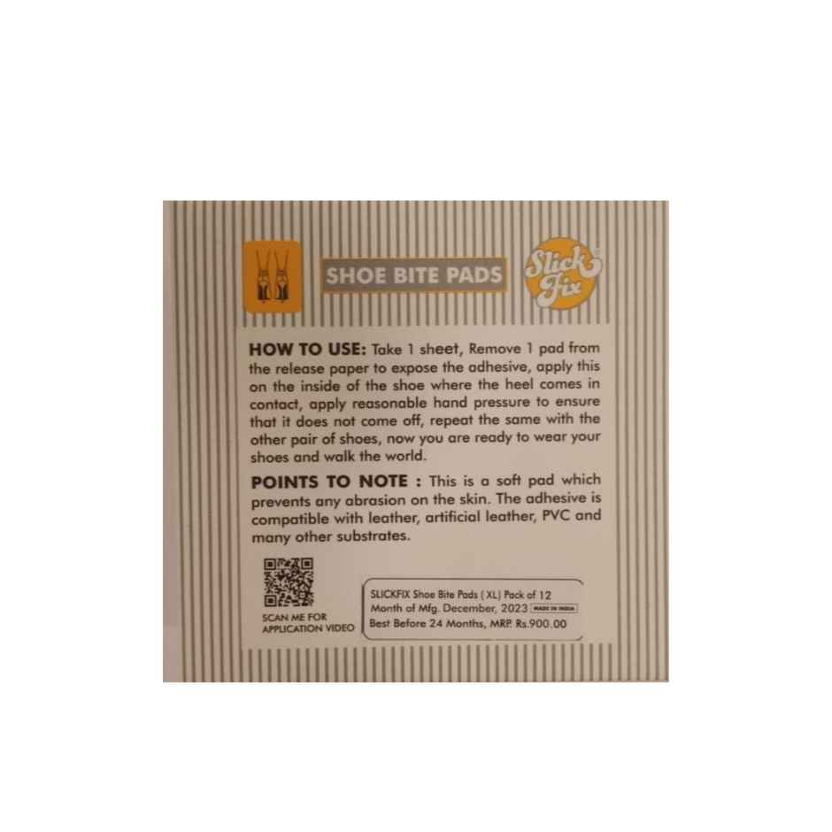 Slickfix XL Shoe Bite Protector Pads Skin-Friendly Foam Shoe Accessories Blister Protection