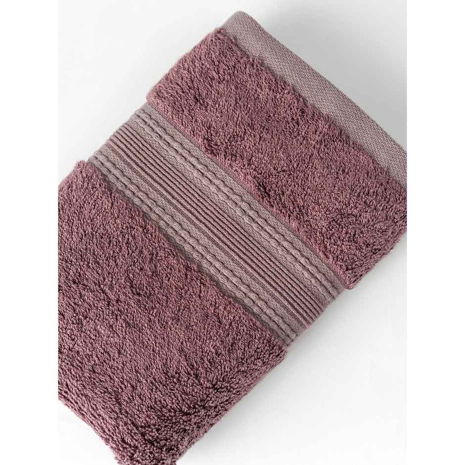 DDECOR Ecofriendly 70% Bamboo 30% Cotton Super Soft 650 GSM Solid Sustainable Hand Towel - Magenta