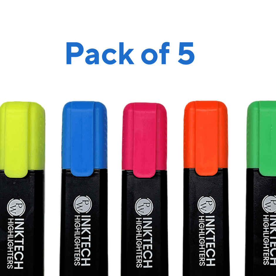 Physics Wallah Highlighters Pack of 5