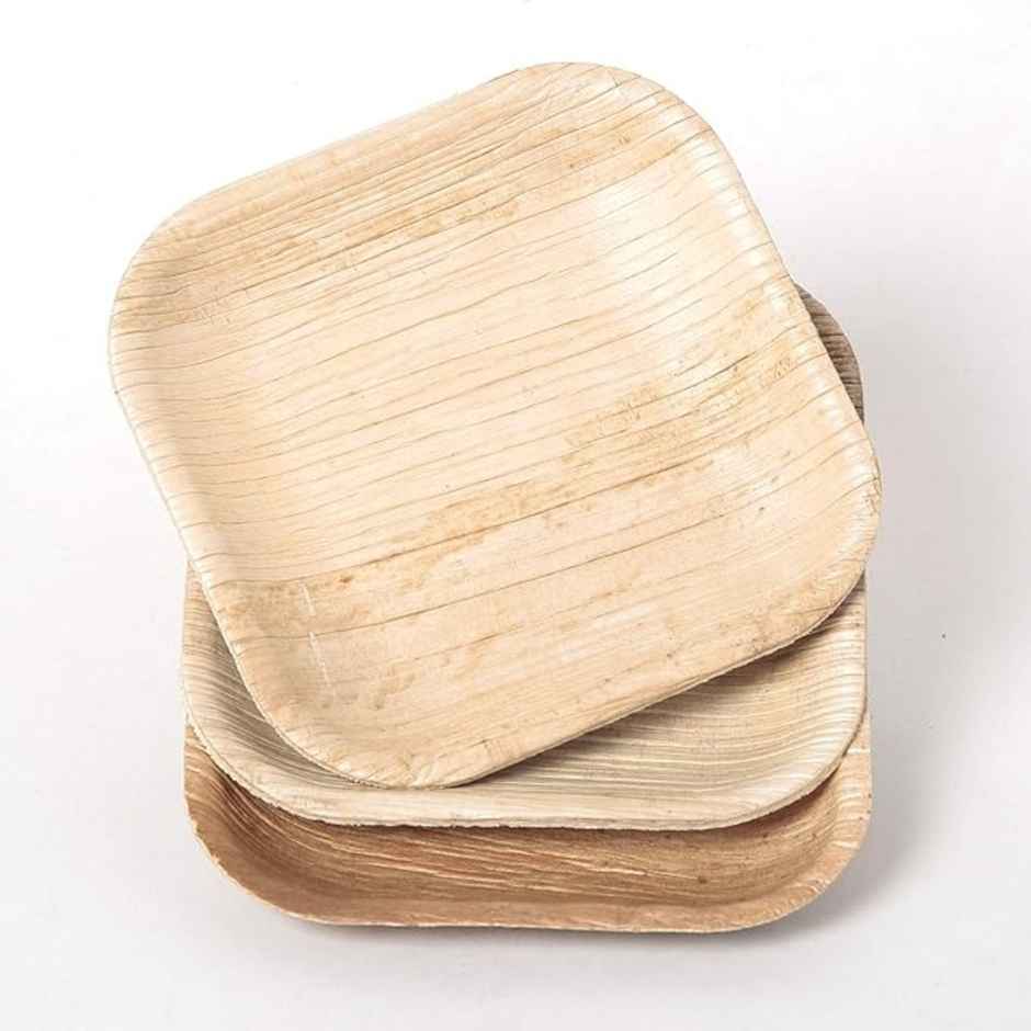 Square Areca Plate | 8 inch | Disposable and Handy | Naturepac