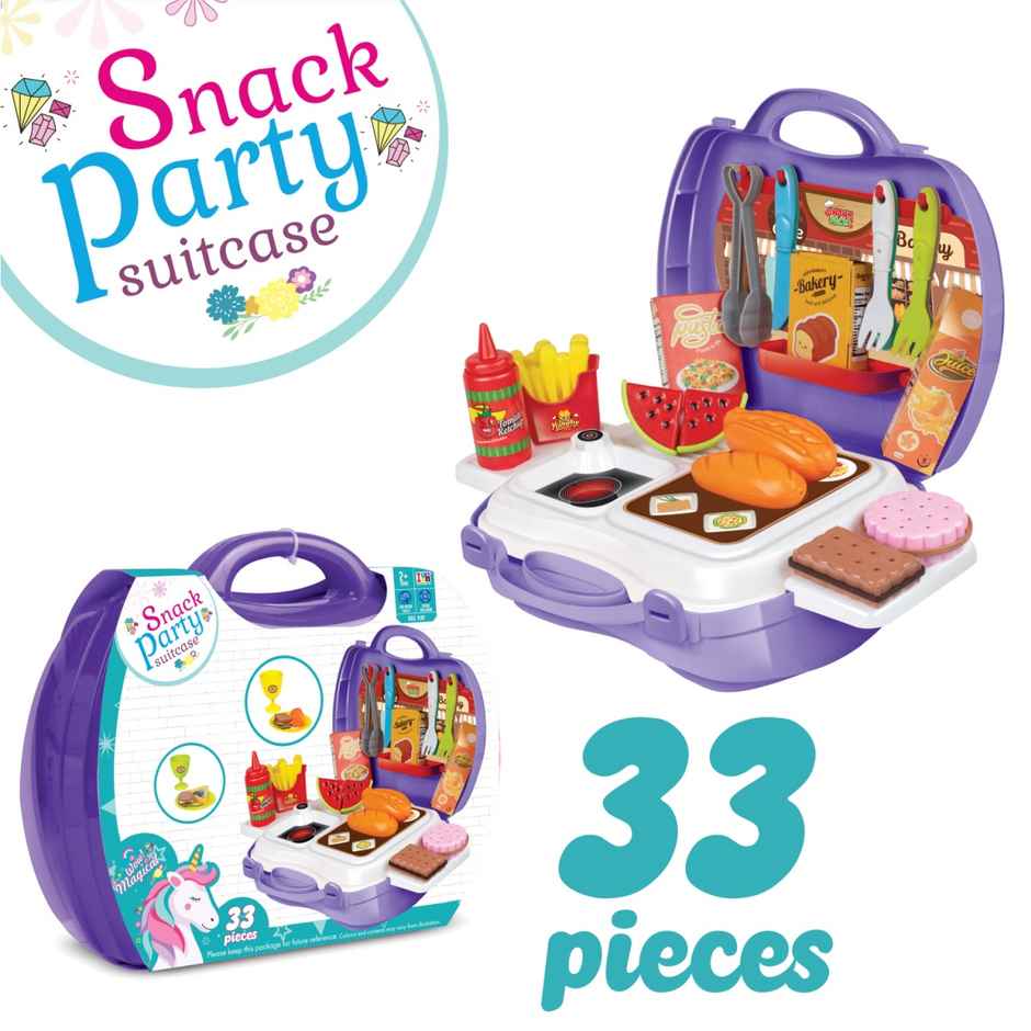 Itoys Snack Party Suitcase-unicorn (Colour May Vary)
