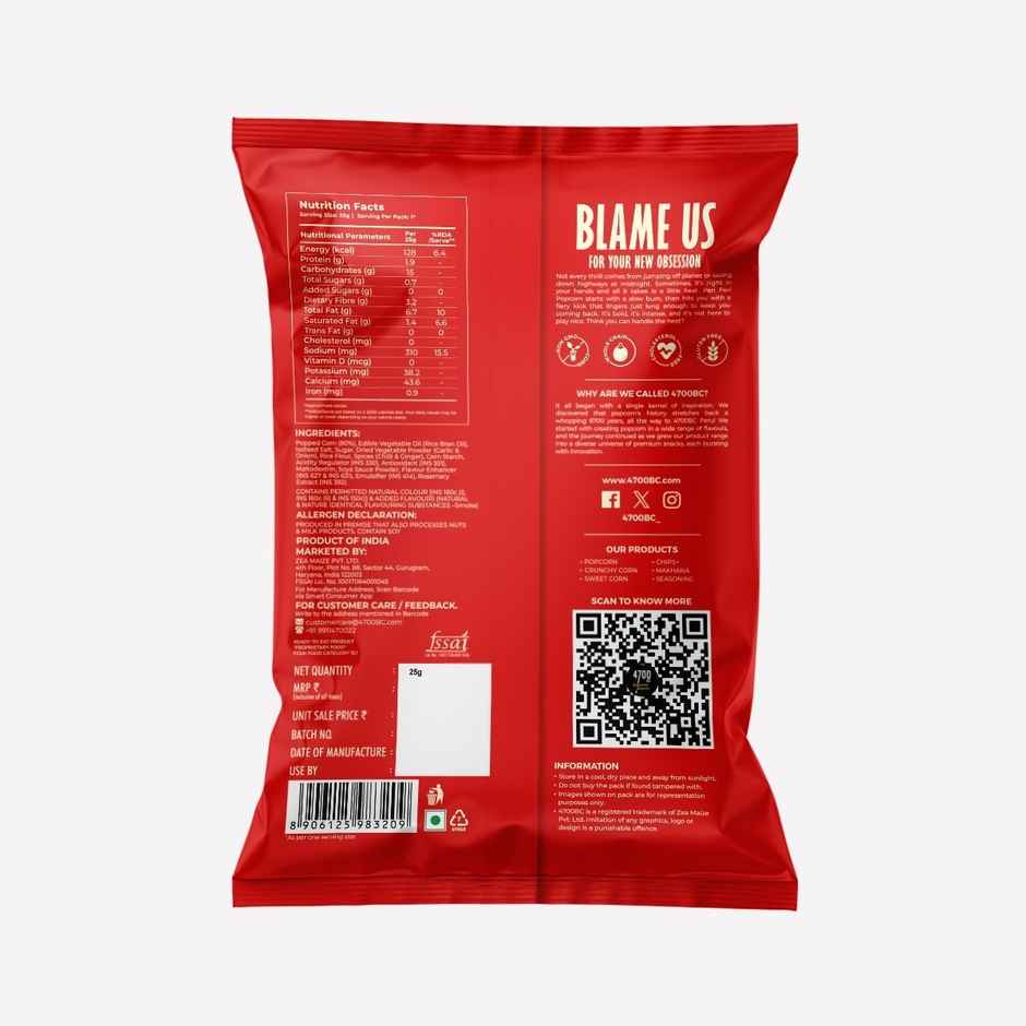 4700BC Peri Peri Popcorn Jumbo Pack | Spicy & Crunchy