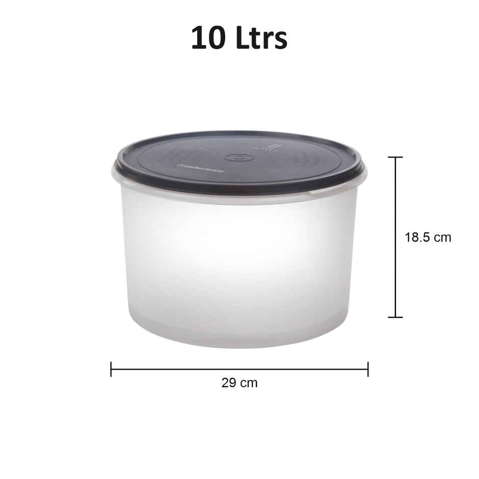 Joyo Fresherware Round Plastic Container | BPA Free | For Rice, Dal, Atta & Flour | Assorted
