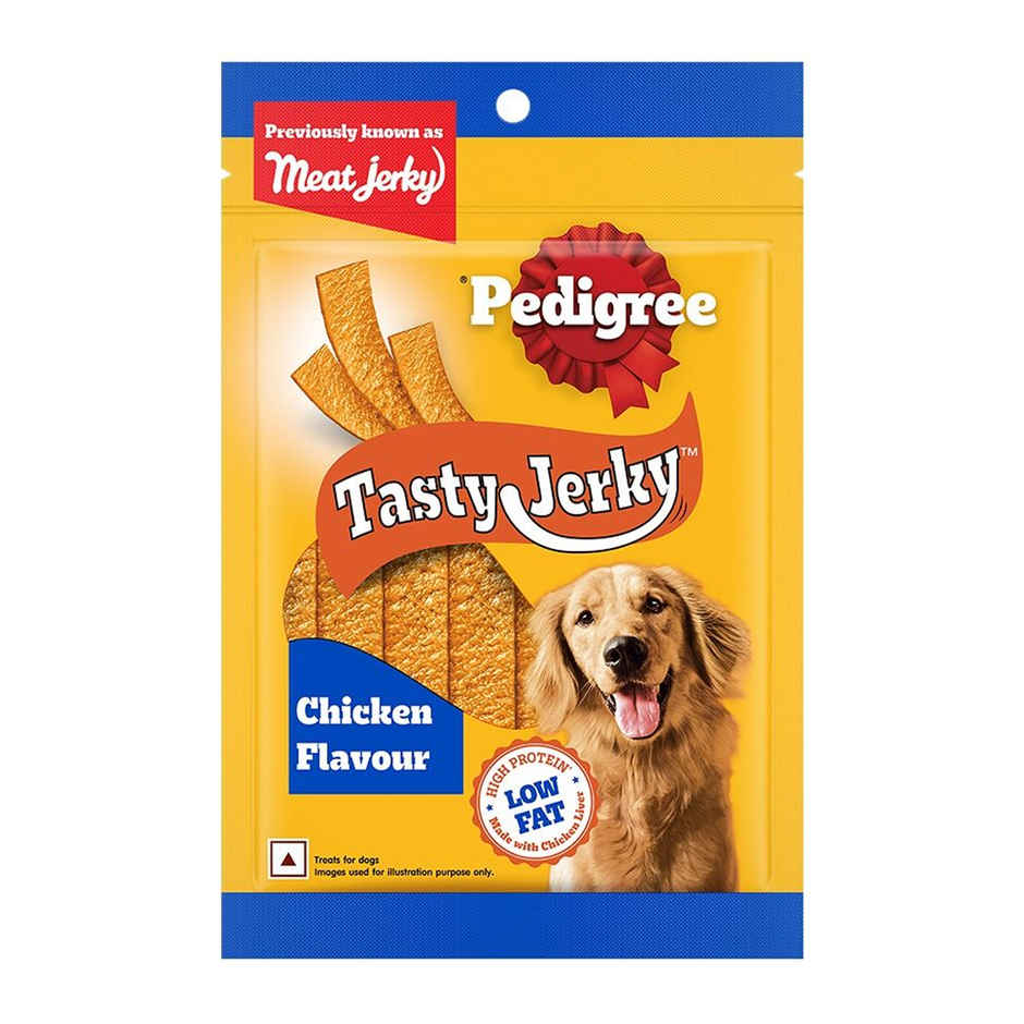 Pedigree Adult Tasty Jerky Chicken Flavour Dog Treat, 70g