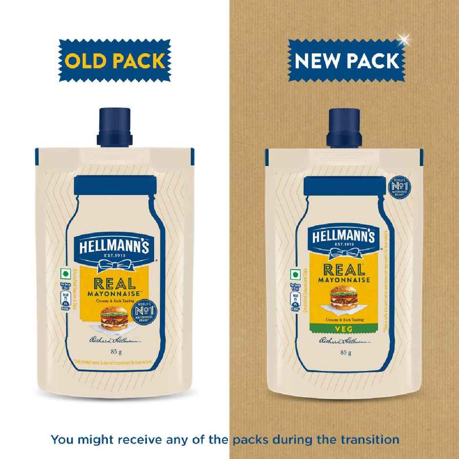 Hellmann's Eggless Mayonnaise World's No.1 Mayonnaise Brand