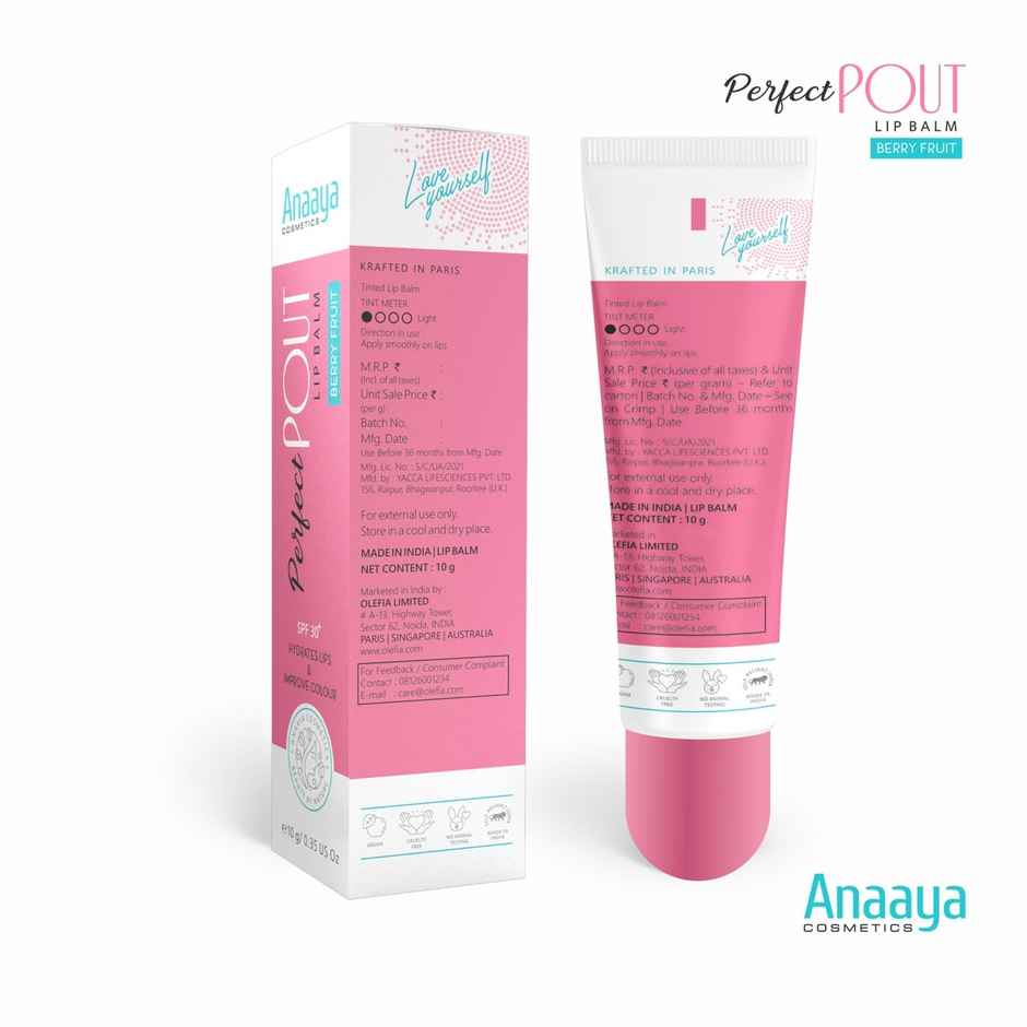Anaaya Perfect Pout Lip Balm - Berry Fruit