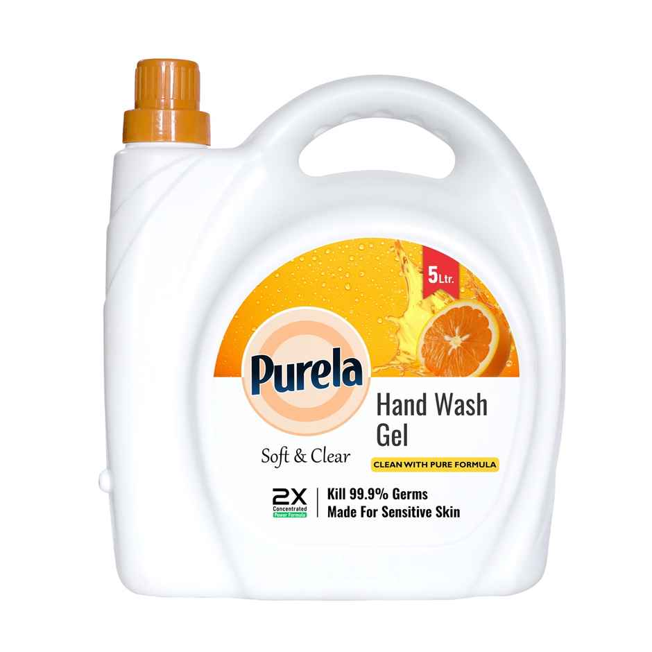 Purela Hand Wash Protection From Germs Hand Wash Liquids Liquid Handwash (Orange) 5 l