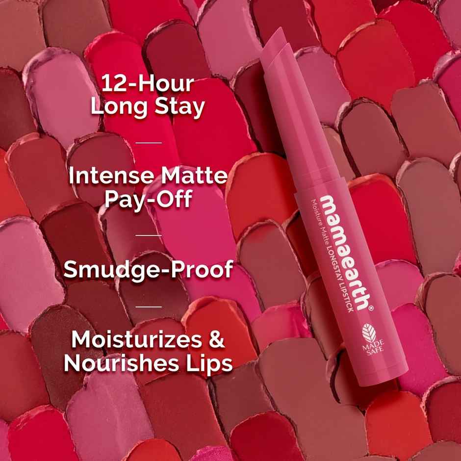 Mamaearth Moisture Matte Longstay Lipstick | 03 Candyfloss Pink