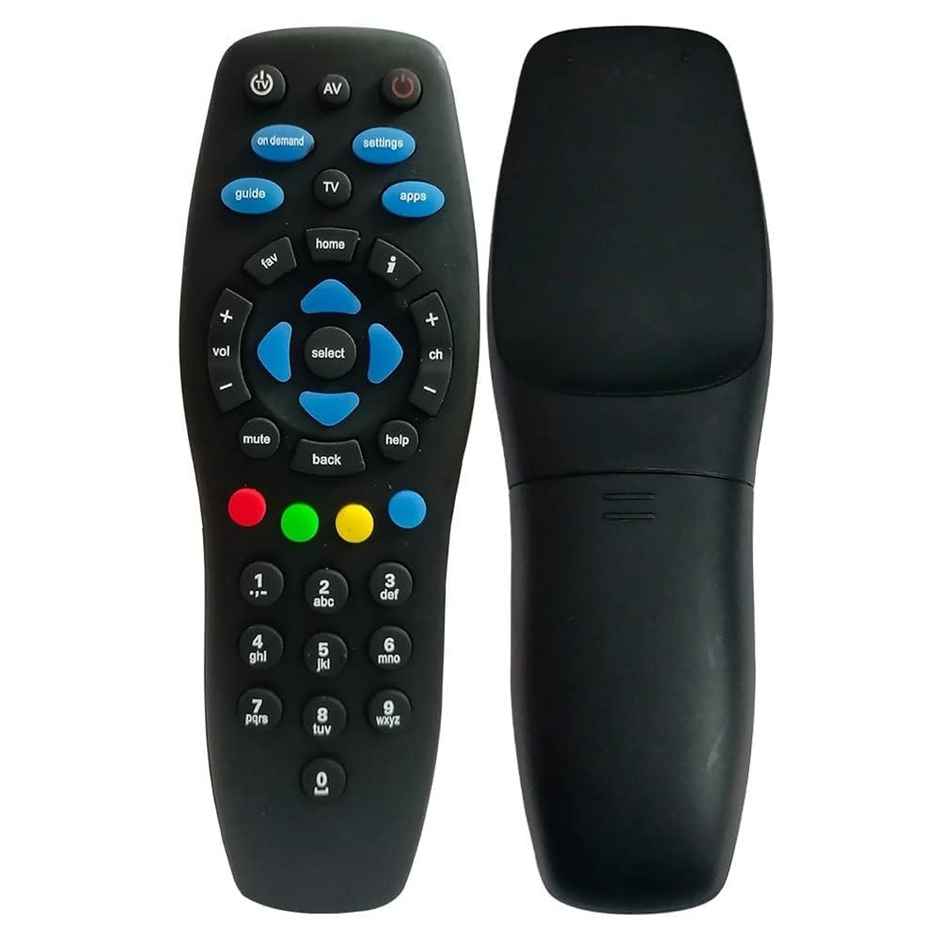 Ailkin Universal Remote for Tata Sky Set-Top Box| Easy Control| Lightweight| Black