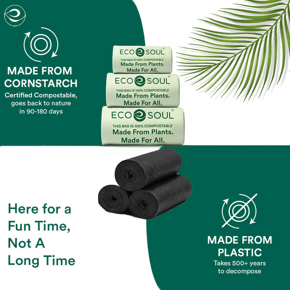 Eco Soul 24 x 32 in | 15 Count | Large Trash Bag