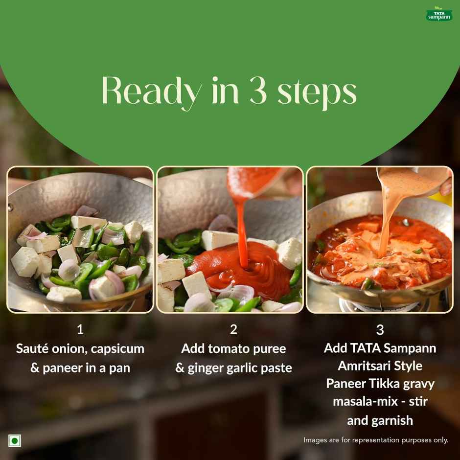 Tata Sampann Amritsari Style Paneer Tikka Gravy Masala Mix
