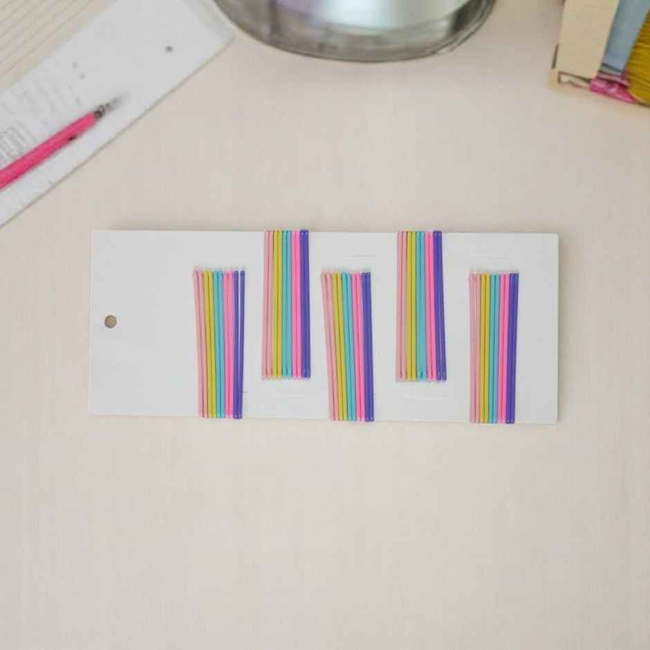 Prolume Coloured bob Hair Pins For Women Girls