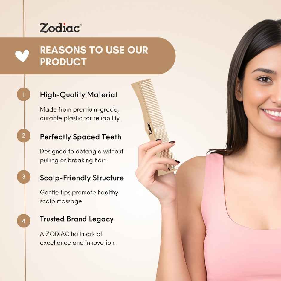 Zodiac King Comb | Light Brown