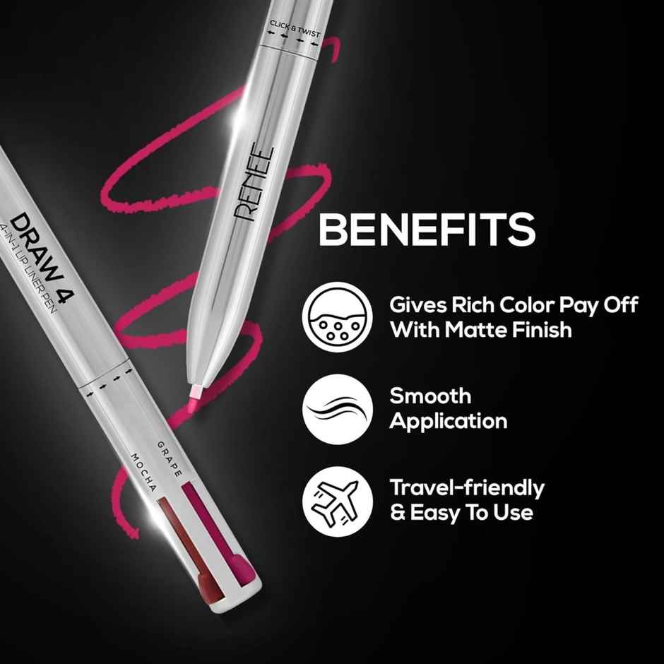 Renee Draw 4 4-In-1 Lip Liner