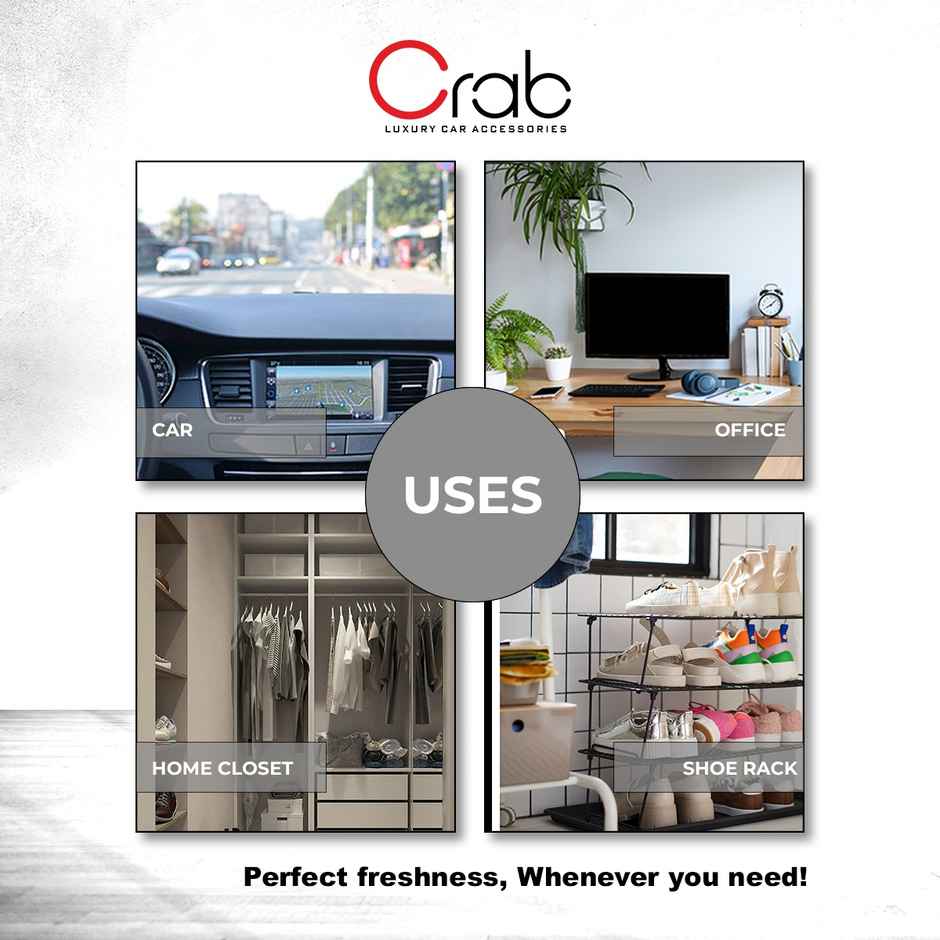 Crab Premium Ace Fragrance Spray | Long-Lasting Car Perfume Freshener for Home, Office & Vehicles