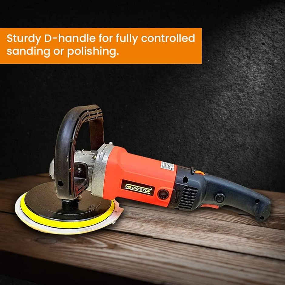 Cheston 1400W Car Polisher 180mm Disc with Variable Speed from 600-3000 rpm